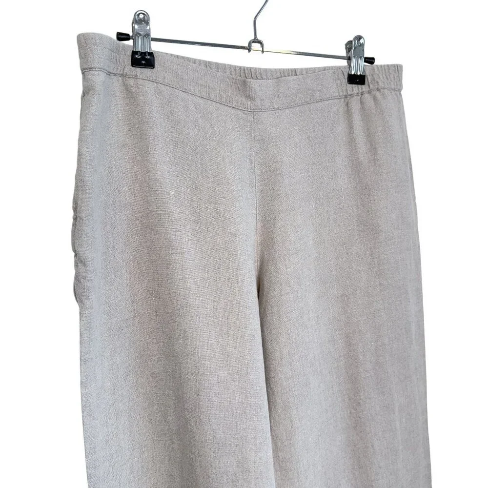 NWT J. Jill Love Linen Flax Straight Leg Pants, S Missy - Picture 4 of 8